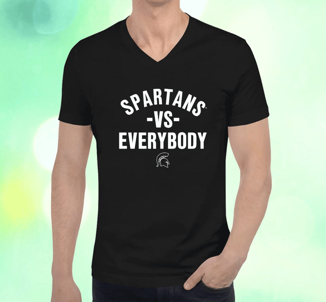 David Stoney Stone Jr Wearing Spartans Vs Everybody Shirts