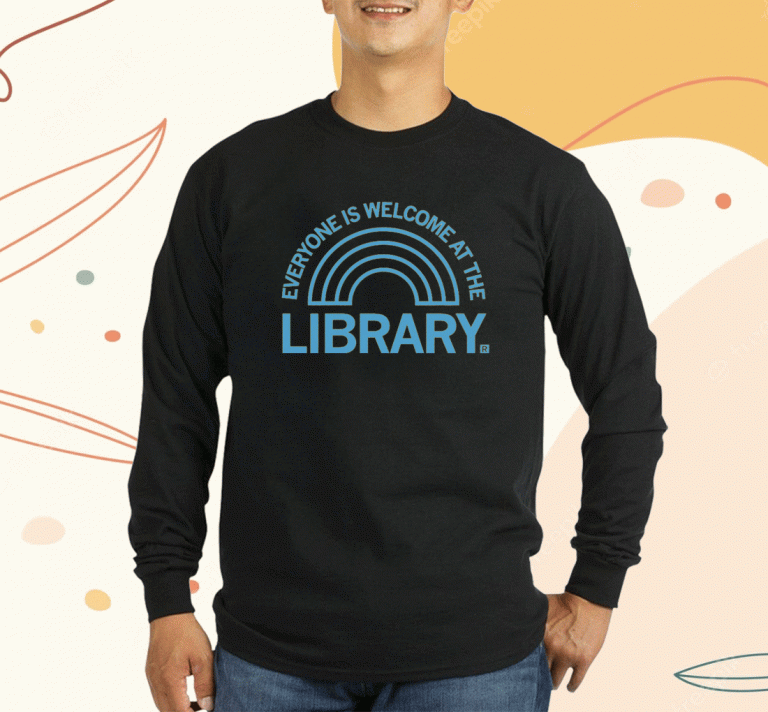 Everyone is Welcome at the Library Vintage T-Shirt