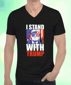 Flag I Stand With Trump 2024 T-Shirt