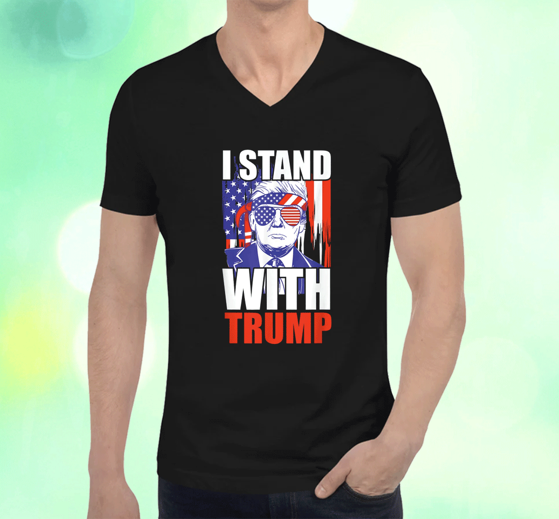 Flag I Stand With Trump 2024 T-Shirt