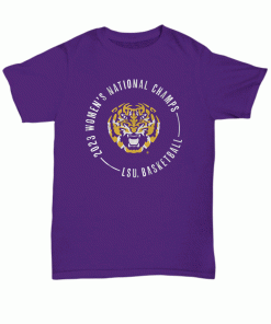 LSU Womens National Championship Circle Text Unsiex TShirt