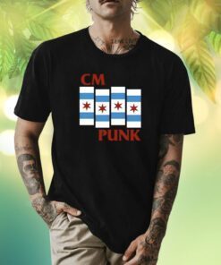 Lars Frederiksen Wearing Cm Punk T-Shirt