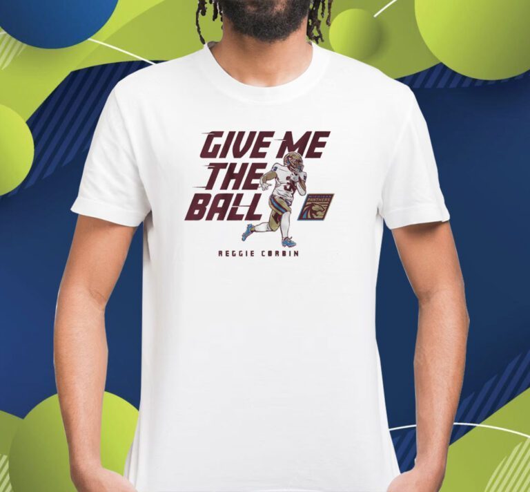 Michigan Panthers Give Reggie Corbin the Ball T-Shirt