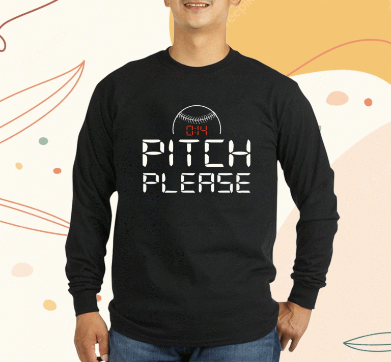 Pitch Please Pitch Clock Baseball 2023 T-Shirt