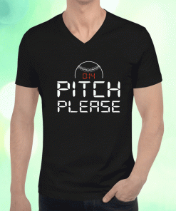 Pitch Please Pitch Clock Baseball 2023 T-Shirt