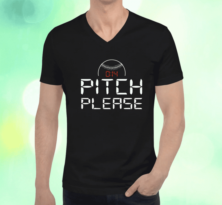 Pitch Please Pitch Clock Baseball 2023 T-Shirt