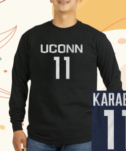 UConn Basketball Alex Karaban 11 Player T-Shirt