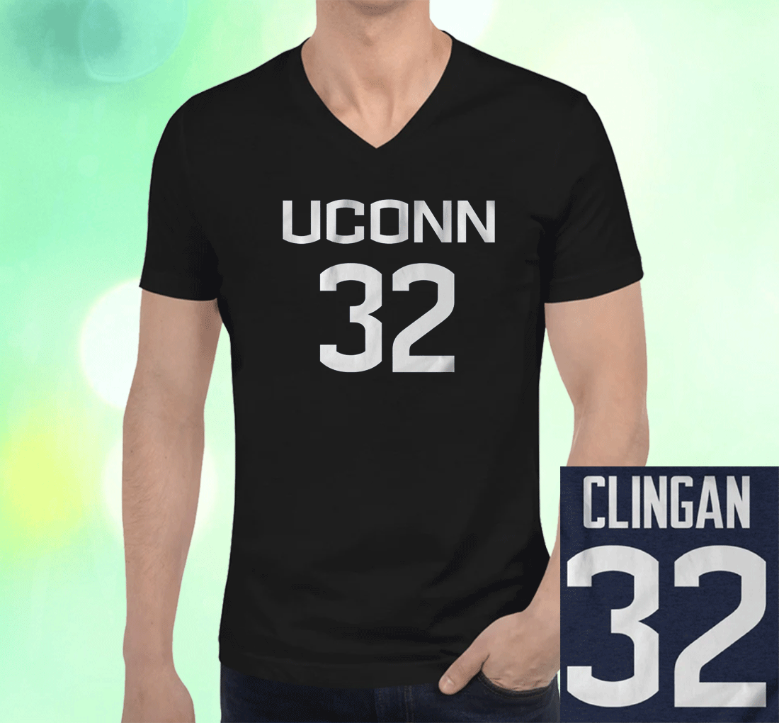 UConn Basketball Donovan Clingan 32 Player Vintage Shirts