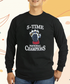 UConn National 5 Time Champions T-Shirt