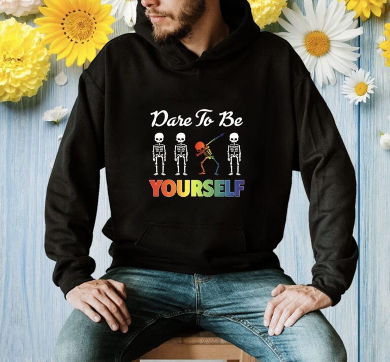 Skeleton Dare To Be Yourself LGBT Pride Shirts