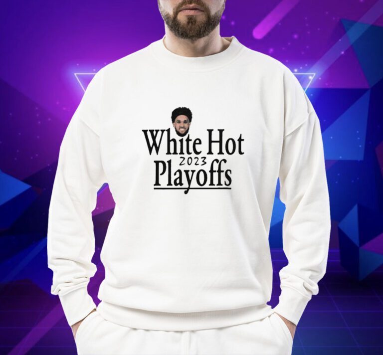 Derrick White Miami Heat White Hot 2023 NBA Playoffs TShirt