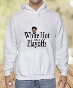 Derrick White Miami Heat White Hot 2023 NBA Playoffs TShirt