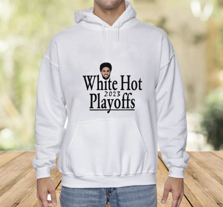 Derrick White Miami Heat White Hot 2023 NBA Playoffs TShirt