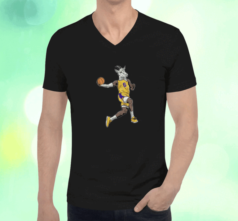 LeBron James Los Angeles Lakers GOAT Shot Shirts