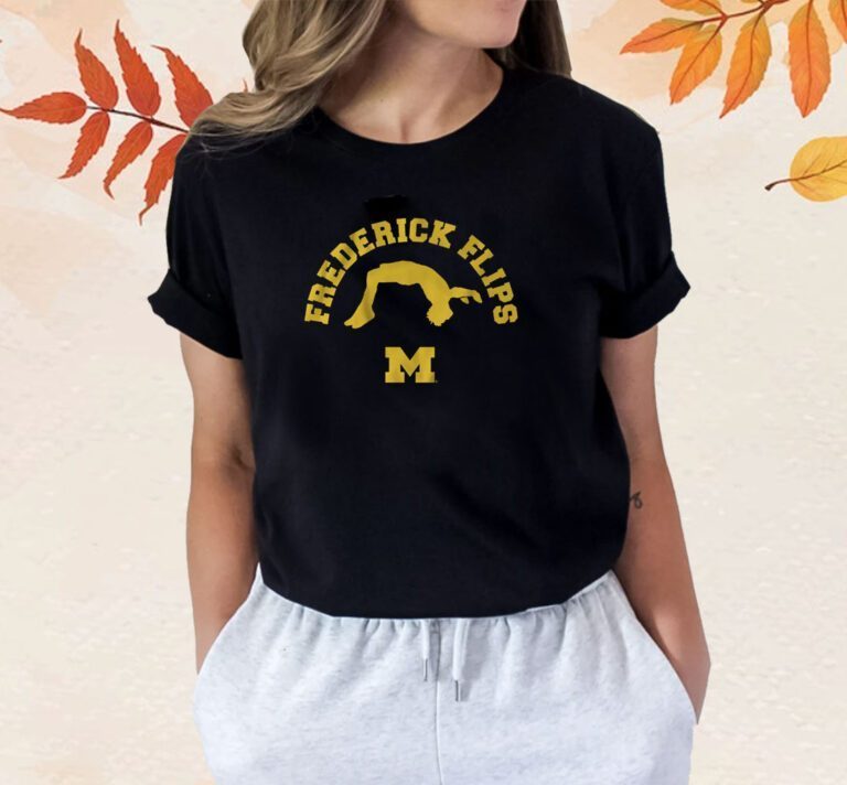 Michigan Gymnastics Frederick Flips TShirt