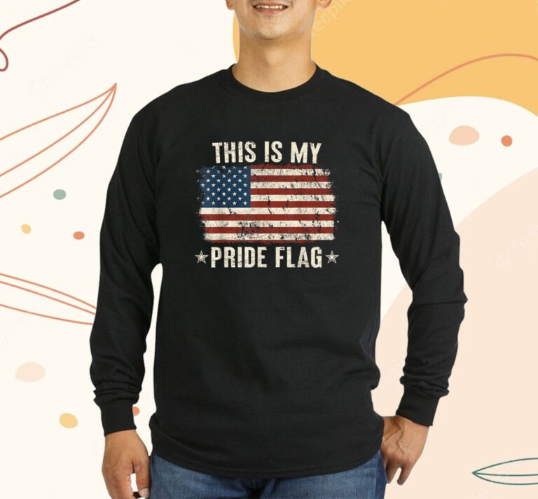 This Is My Pride Flag USA American 4th of July Patriotic Shirts