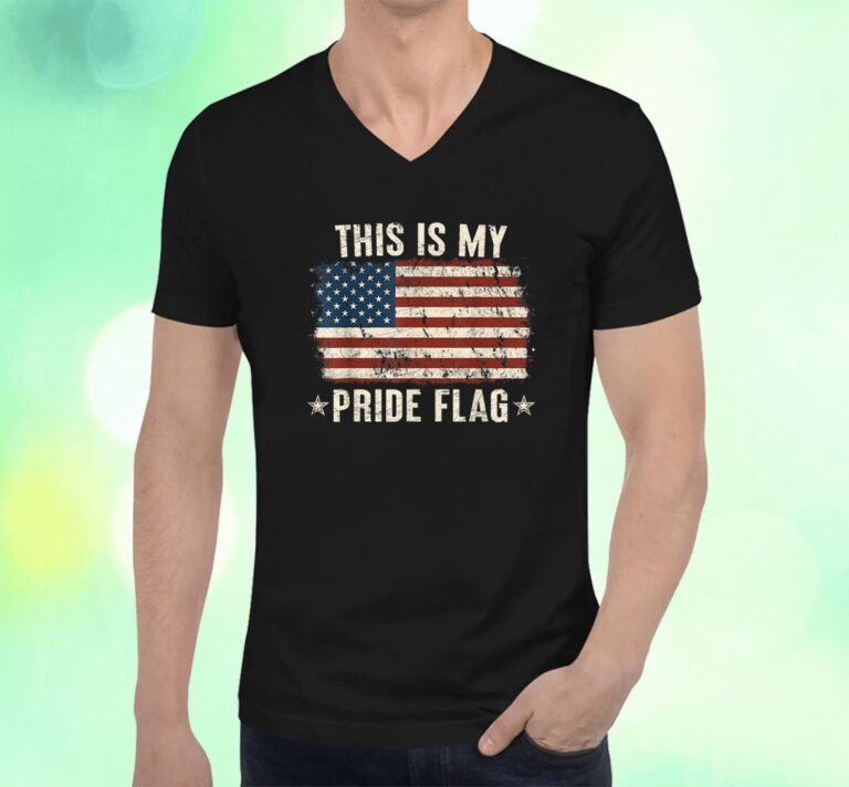 This Is My Pride Flag USA American 4th of July Patriotic Shirts