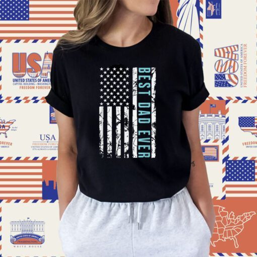 Best Dad Ever Us American Flag Air Fighter Jet Fathers Day 2023 Shirts