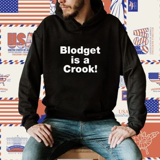 Dave Portnoy Wearing Blodget Is A Crook Shirts