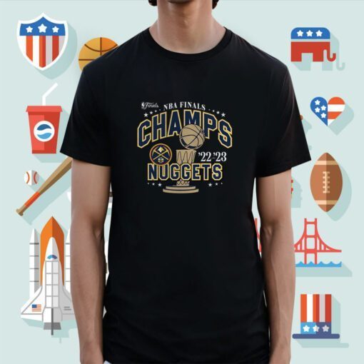 Slip Trophy NBA Finals Champions Denver Nuggets 2023 Shirts