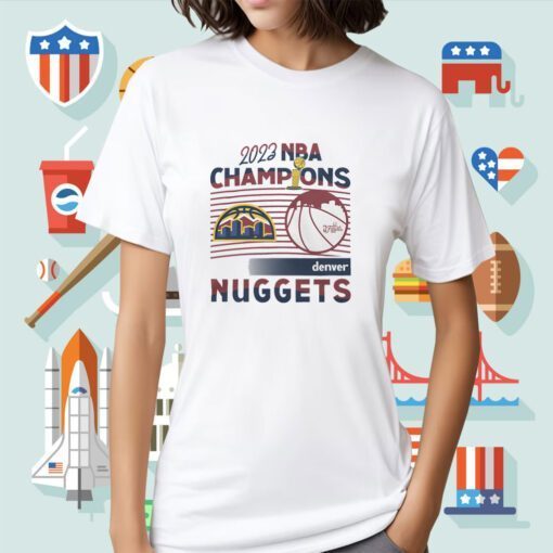 Denver Nuggets Stadium Essentials NBA Finals Champions City 2023 Shirts