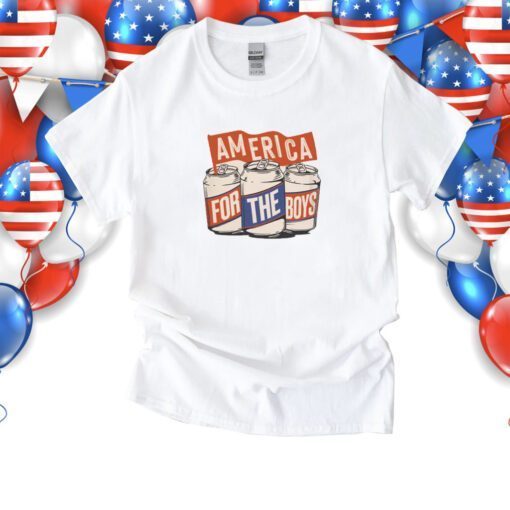 For The Boys Beer Can USA Vintage Shirts