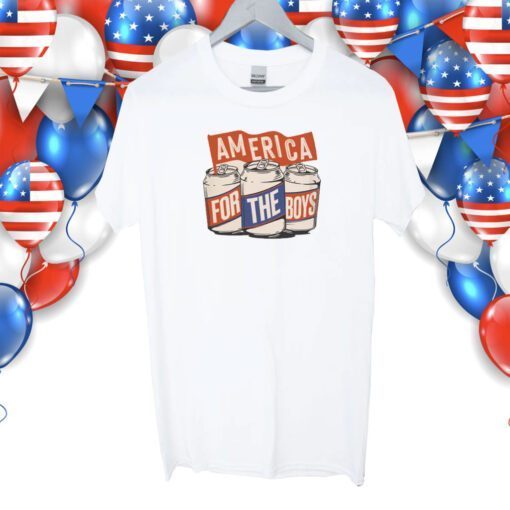 For The Boys Beer Can USA Vintage Shirts