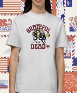 Grateful Dead Denver Nuggets Skull Skeleton TShirt