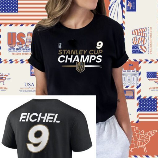 2023 Jack Eichel Vegas Golden Knights Stanley Cup Champions Shirts