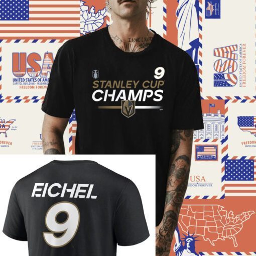 2023 Jack Eichel Vegas Golden Knights Stanley Cup Champions Shirts