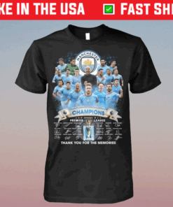 Manchester City FC Champions Thank You For The Memories 2023 Shirts