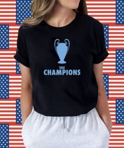 Manchester City Citizens Champions Blue Tee Shirt