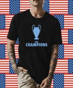 Manchester City Citizens Champions Blue Tee Shirt