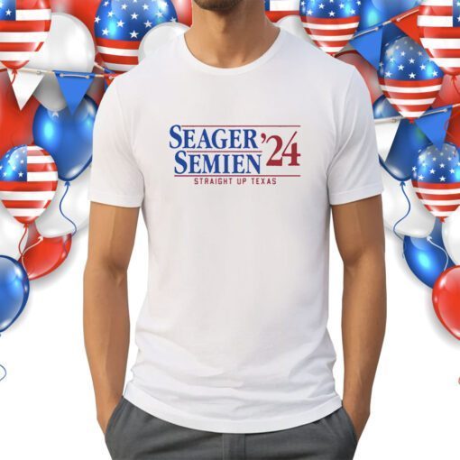 Seager And Semien 2024 Straight Up Texas Shirts