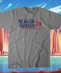 Seager Semien 24 Texas Baseball Shirts