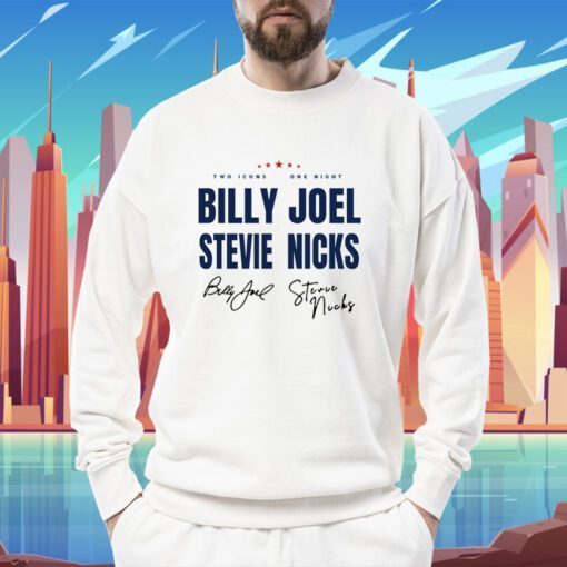 Signature Billy Joel Stevie Nick Tour Shirts