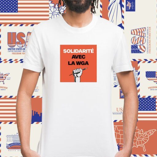 Solidarité Avec La Wga Tee Shirt