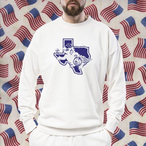 Texas Shaped Tcu Logo T-Shirt