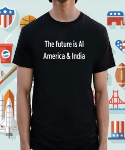 The Future Is Ai America And India Tee Shirt