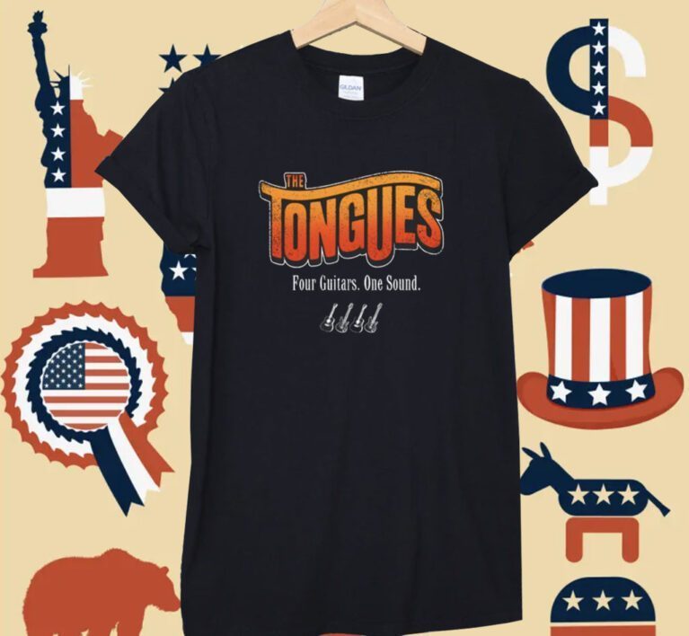 The Tongues Four Guitars One Sound Tee Shirt