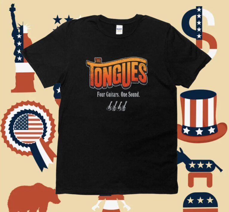 The Tongues Four Guitars One Sound Tee Shirt