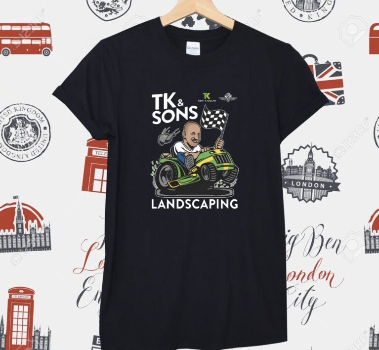 Tony Kanaan Tk & Sons Landscaping Tee Shirt