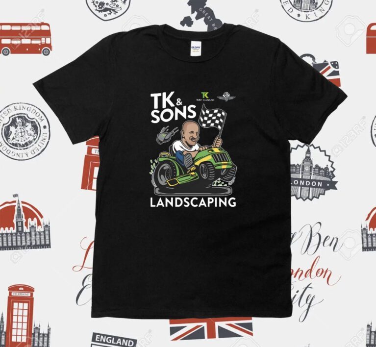 Tony Kanaan Tk & Sons Landscaping Tee Shirt