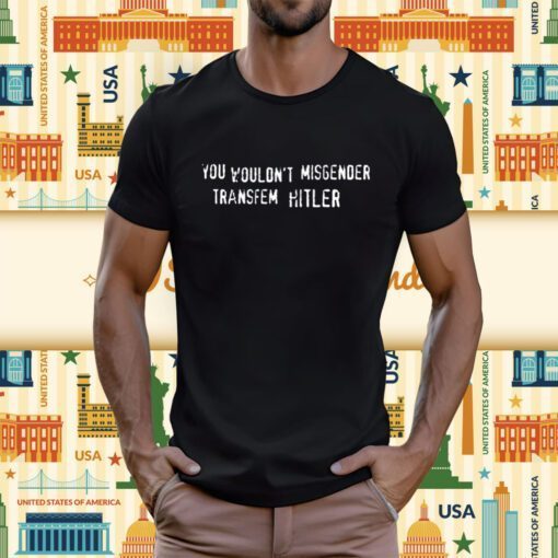 You Wouldn't Misgender Transfem Hitler T-Shirt