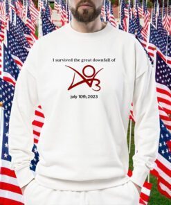 I Survived The Great Downfall Of 3 July 10Th, 2023 Official Shirt