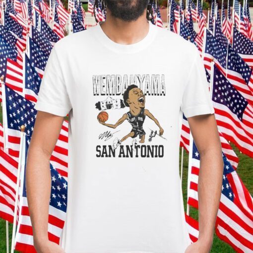 San Antonio Spurs Victor Wembanyama Signature Tee Shirt