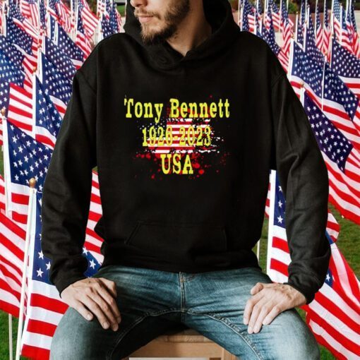 American Flag Tony Bennett 1926-2023 Usa Nt T-Shirt