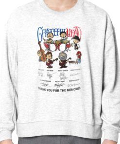 Grateful Dead Peanuts Thank You For The Memories Signatures Shirts