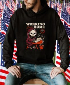 Grim Reaper working from home funny shirt