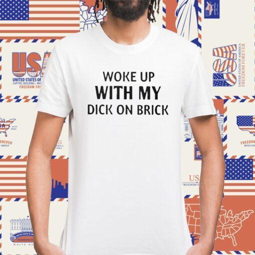 Woke Up With My Dick On Brick Tee Shirt